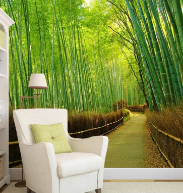 Fotomural bosque de bambú