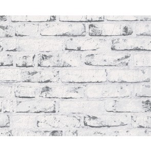 Papel de pared ladrillo blanco