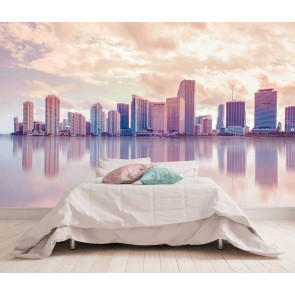 Fotomural Miami en tonos pastel